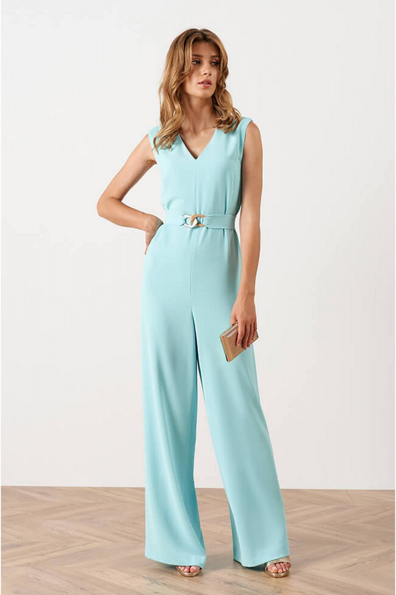 Женский комбинезон Nelva 31041 аквамарин