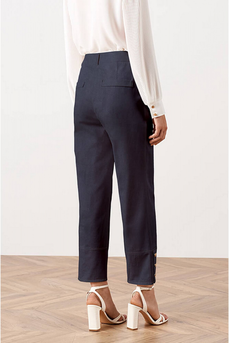 Брюки Nelva 31064 синий джинс