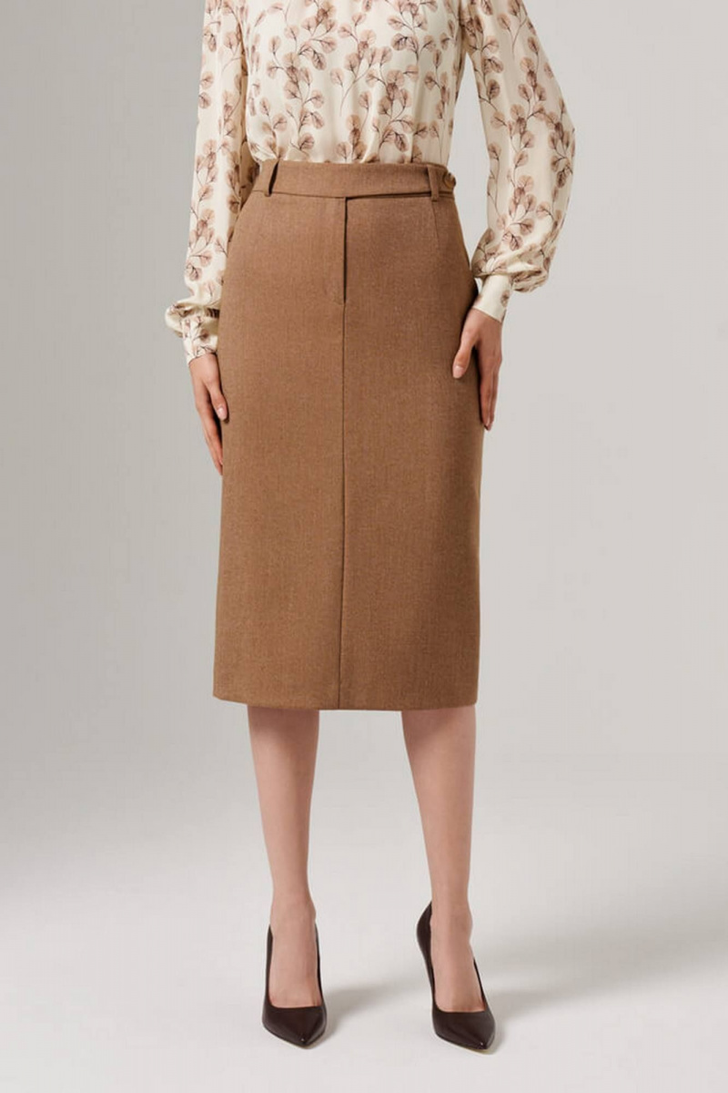 Юбки Nelva 4845 кофейно-бежевый