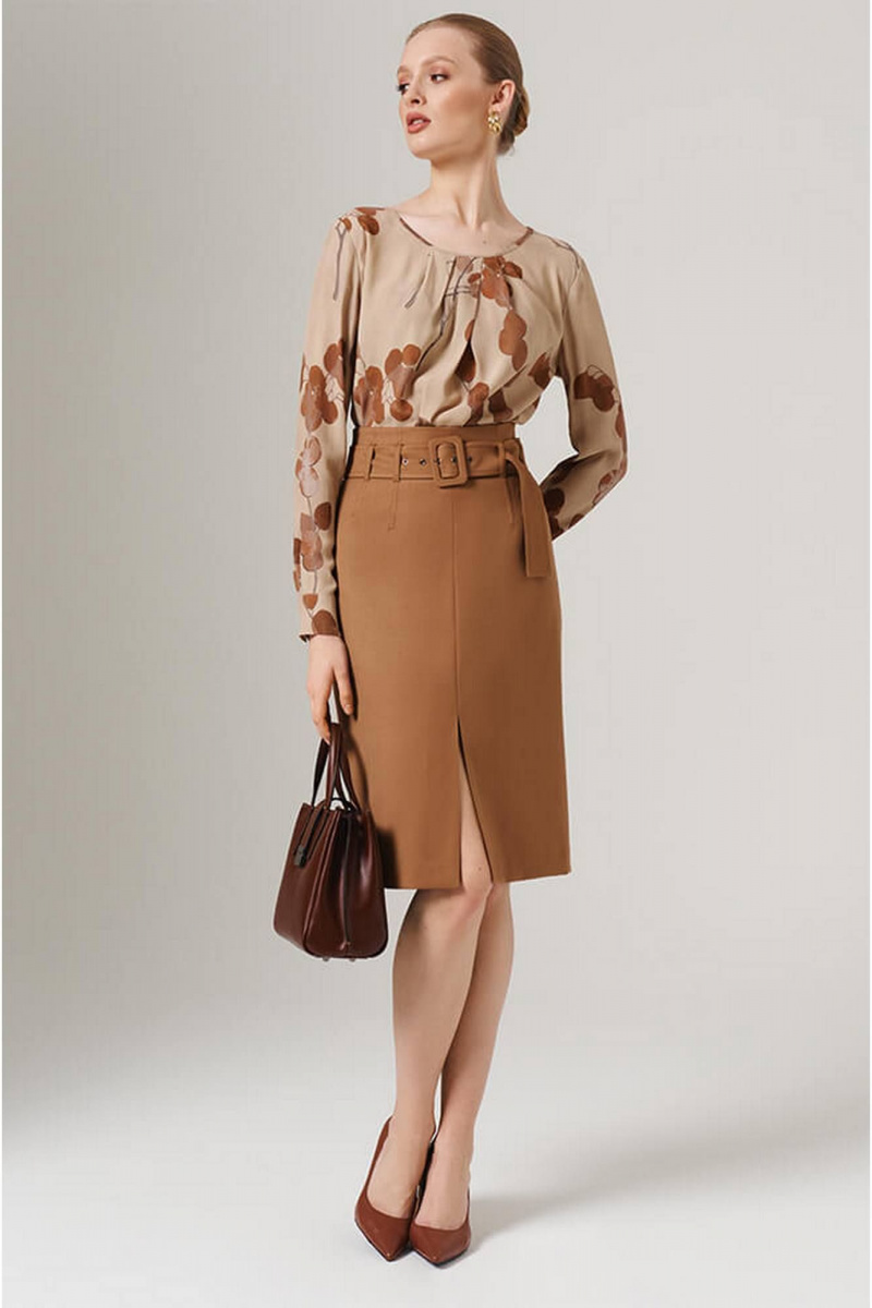 Юбки Nelva 4859 бежевый