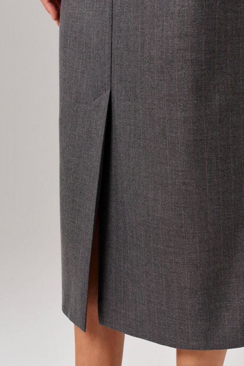 Юбки Nelva 4863 темно-серый полоска