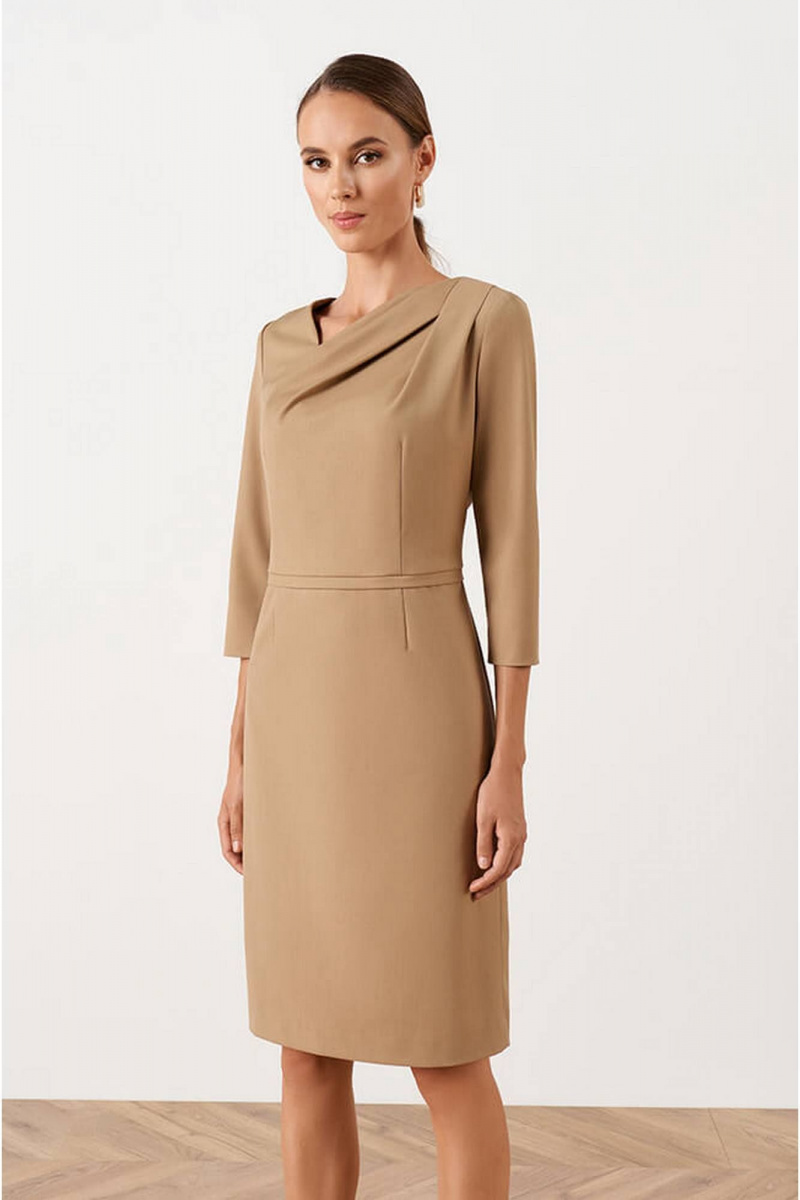 Платья Nelva 51542 бежевый