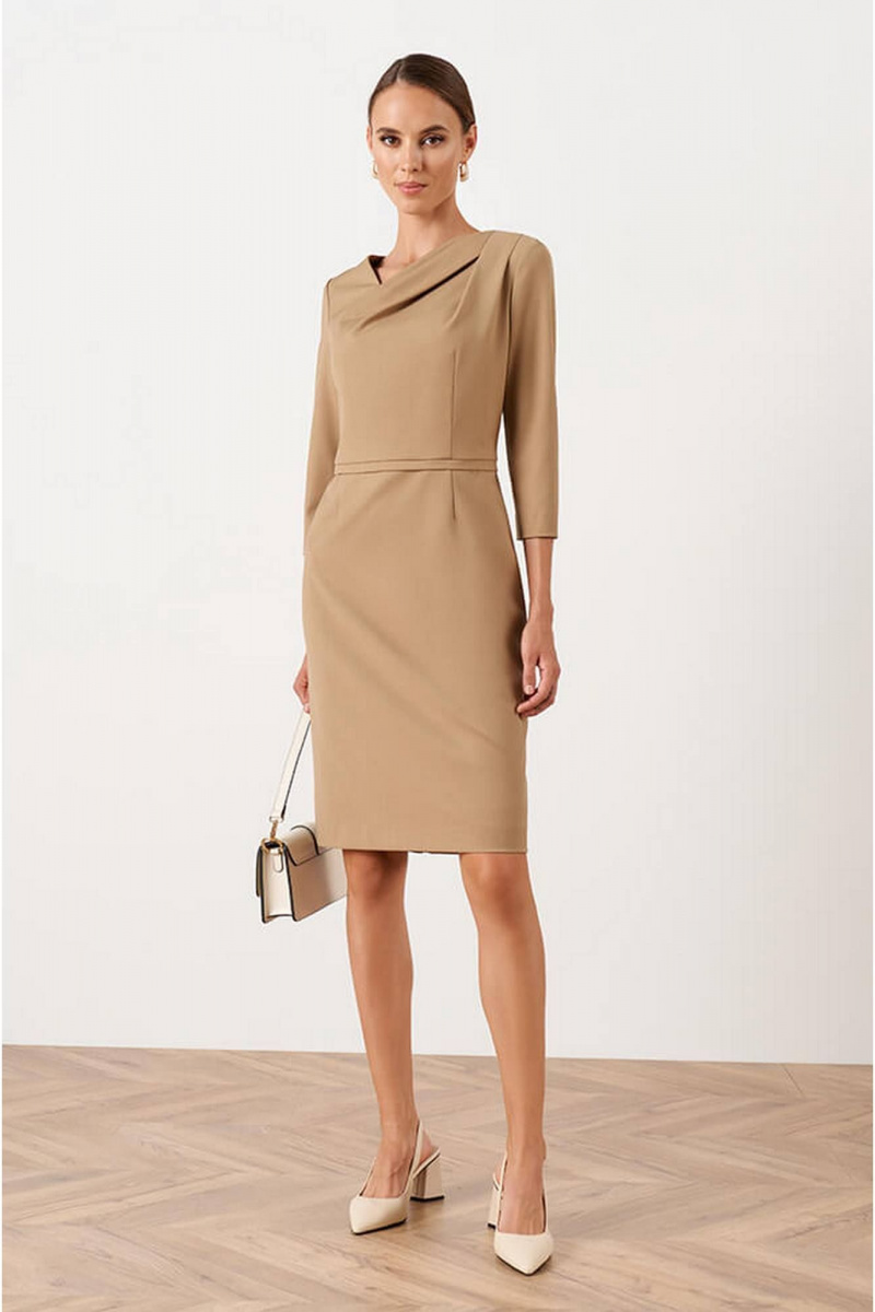 Платья Nelva 51542 бежевый