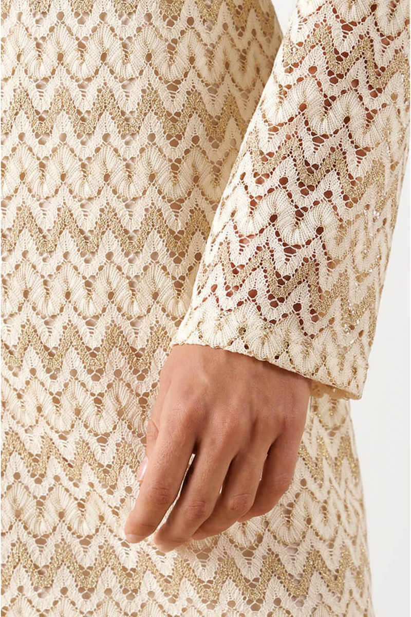 Платья Nelva 51564 сливочно-золотистый
