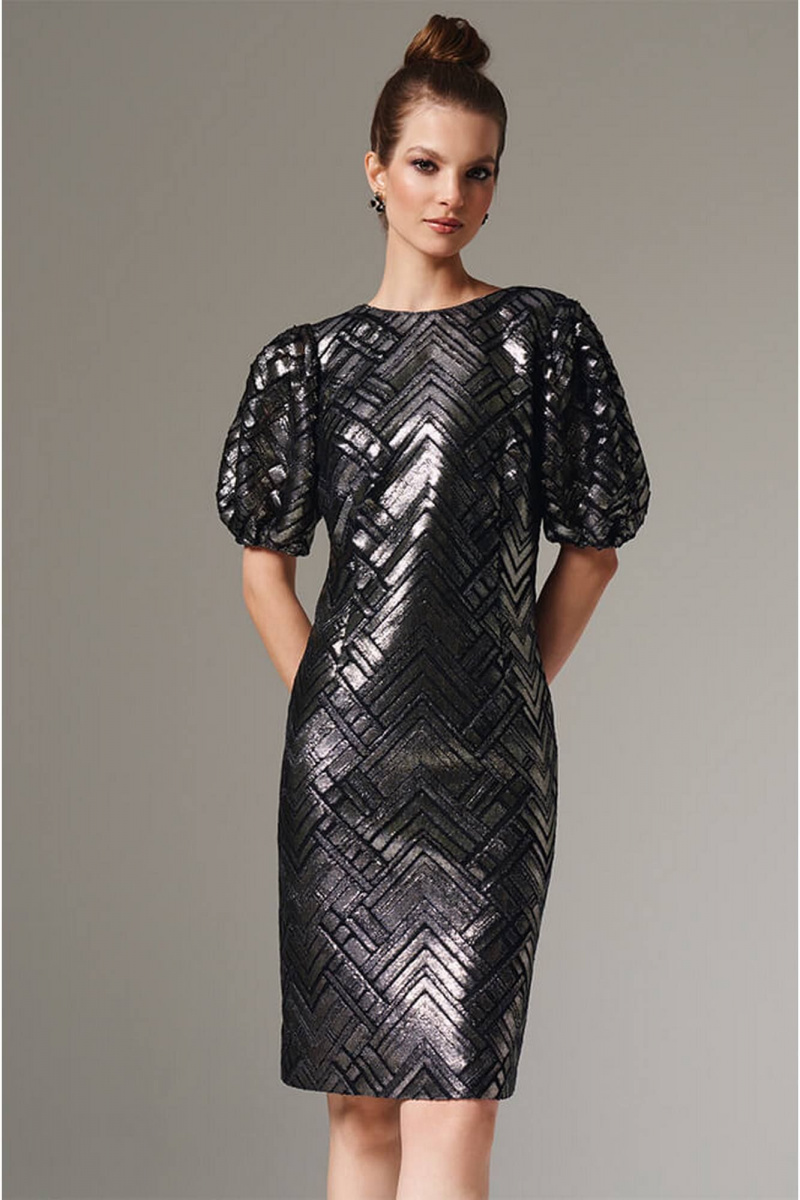 Платья Nelva 51613 черно-золотистый