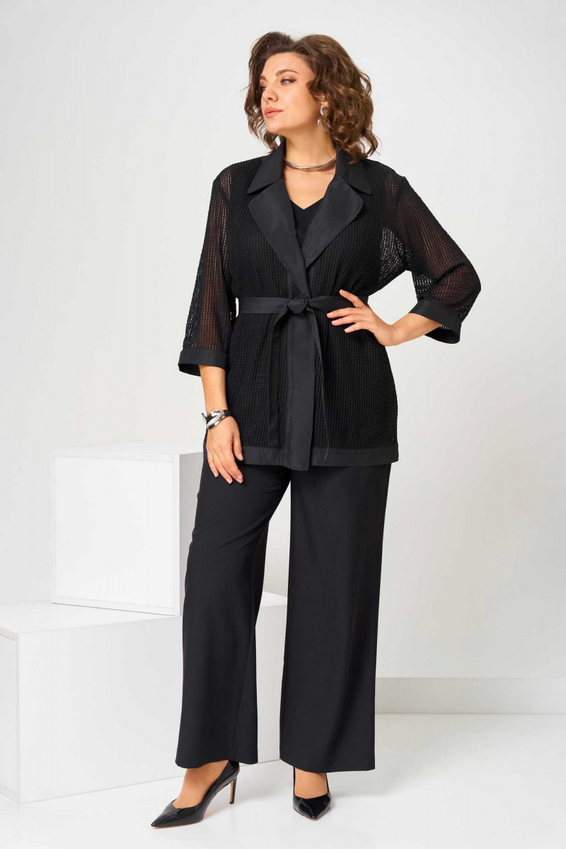 Брючный костюм Асолия 1514 черный