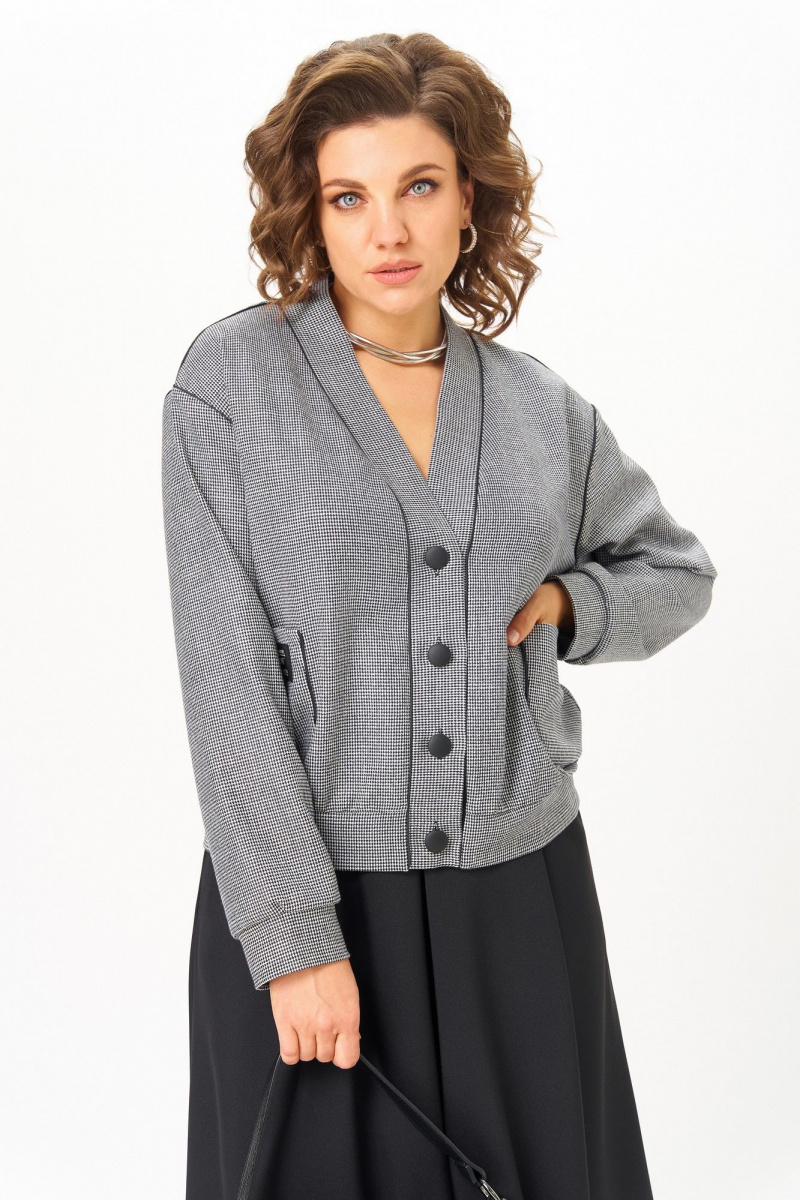 Юбочный комплект Aira Style 24131 серый-черный