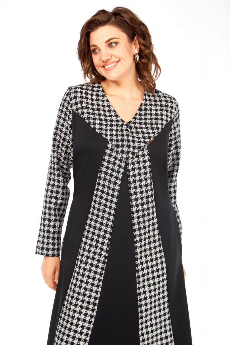 Платья Celentano lite 5070 гусиная_лапка/однотон