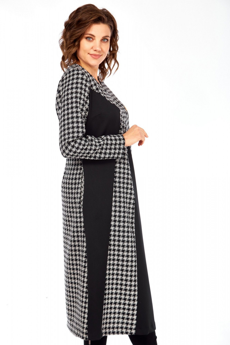 Платья Celentano lite 5070 гусиная_лапка/однотон