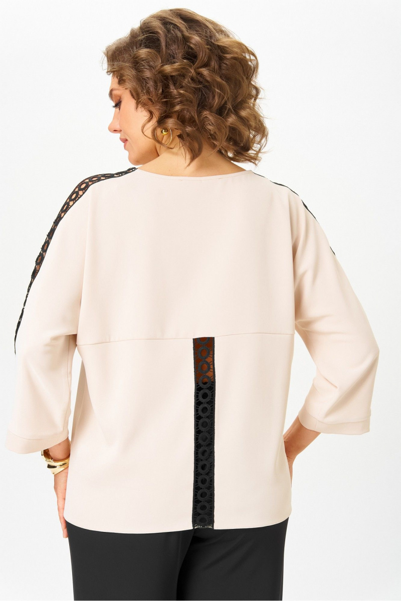 Брючный костюм Rumoda 2275_дл_бежевый-черный