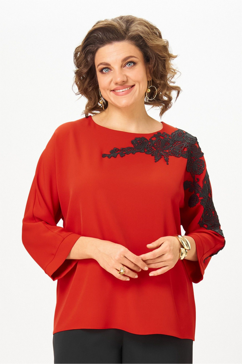Блузы Rumoda 2277_дл_красный