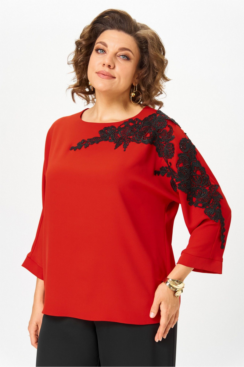 Блузы Rumoda 2277_дл_красный