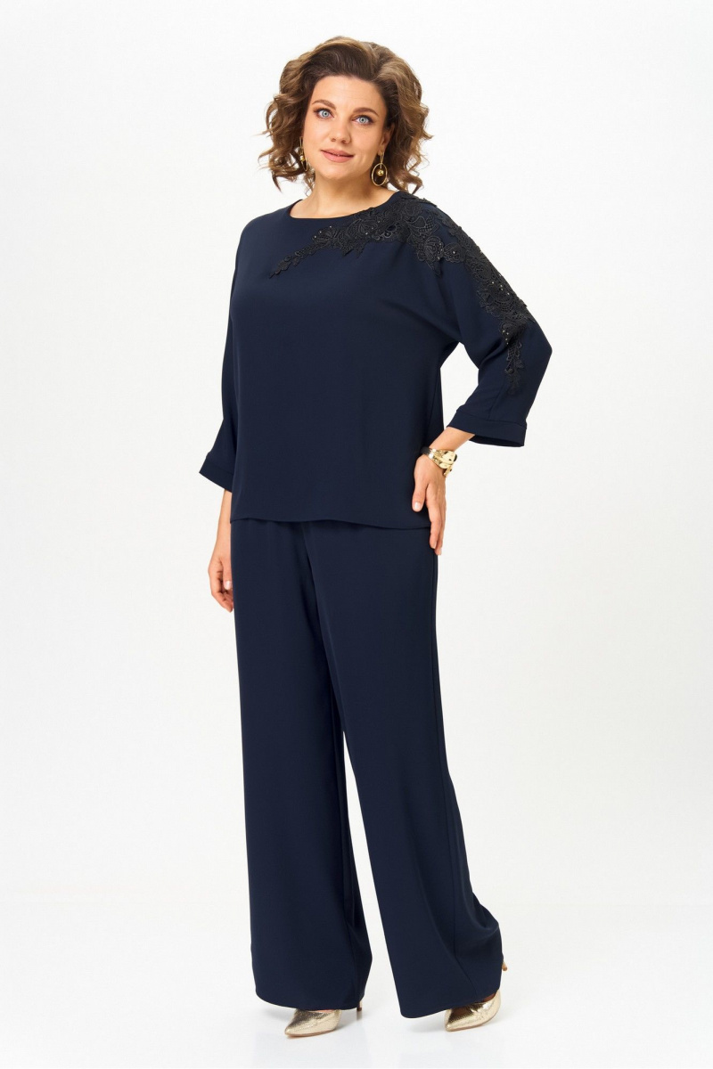 Блузы Rumoda 2277_дл_синий