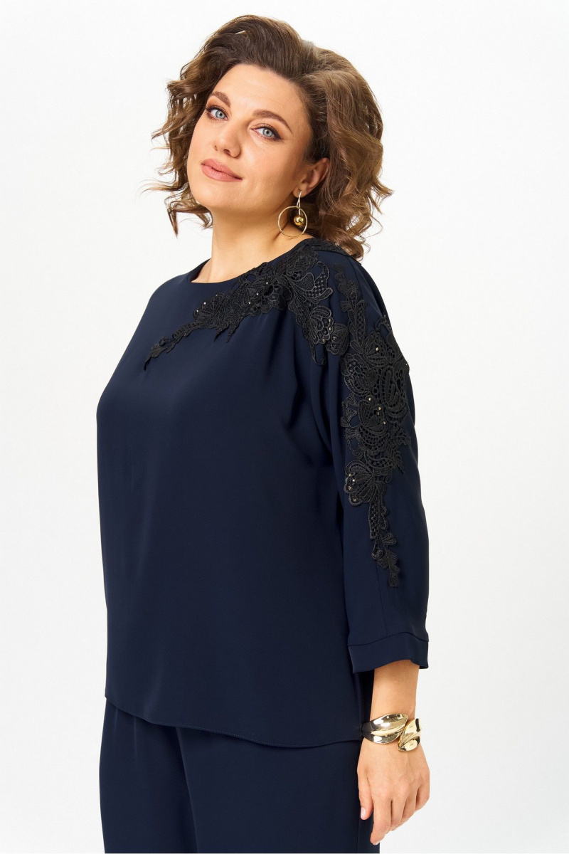 Блузы Rumoda 2277_дл_синий