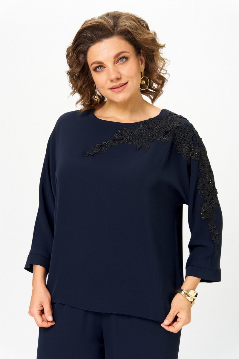 Блузы Rumoda 2277_дл_синий