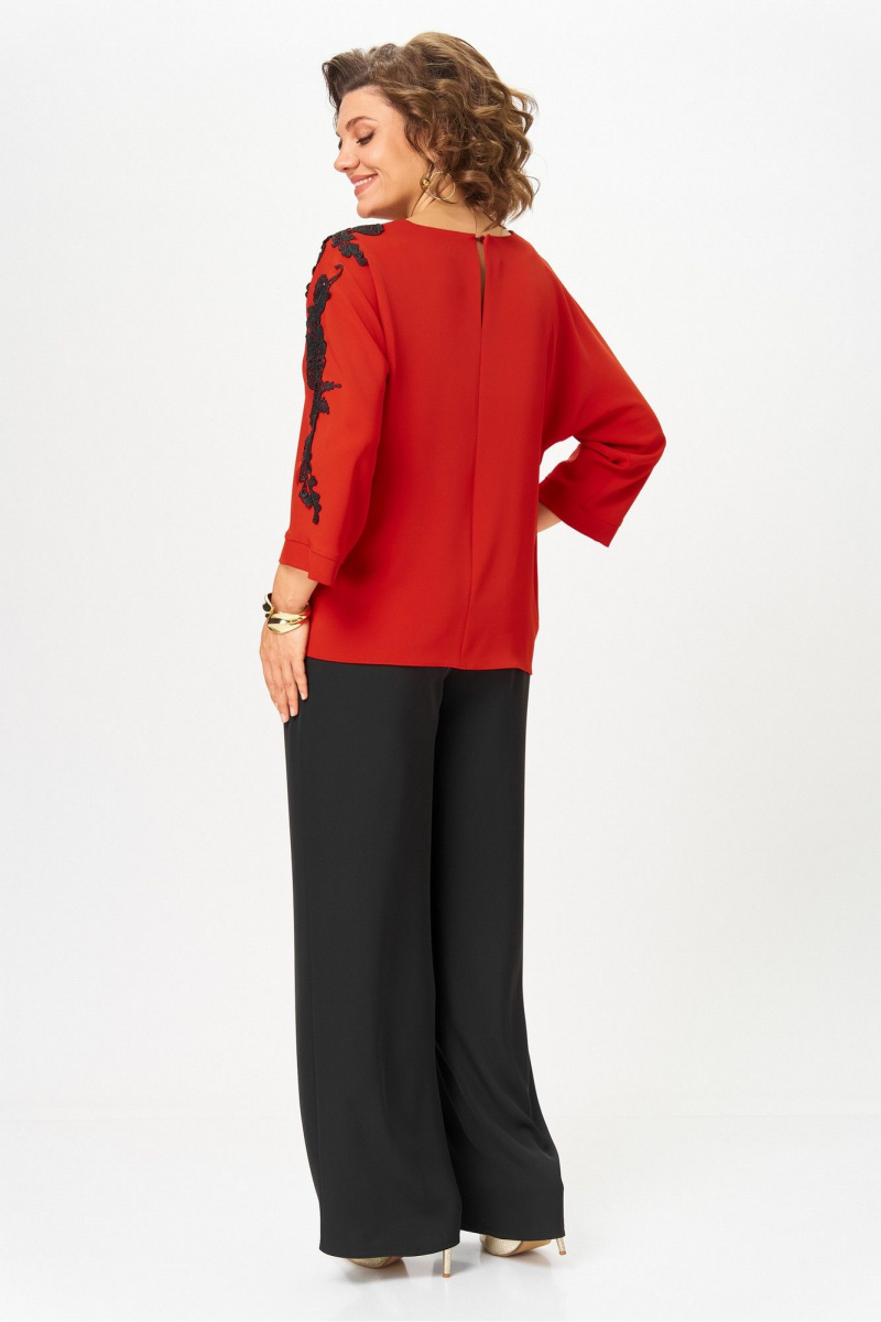 Брючный костюм Rumoda 2278_дл_красный-черный