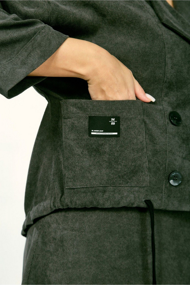 Юбочный костюм ZigzagStyle 608 темный мох