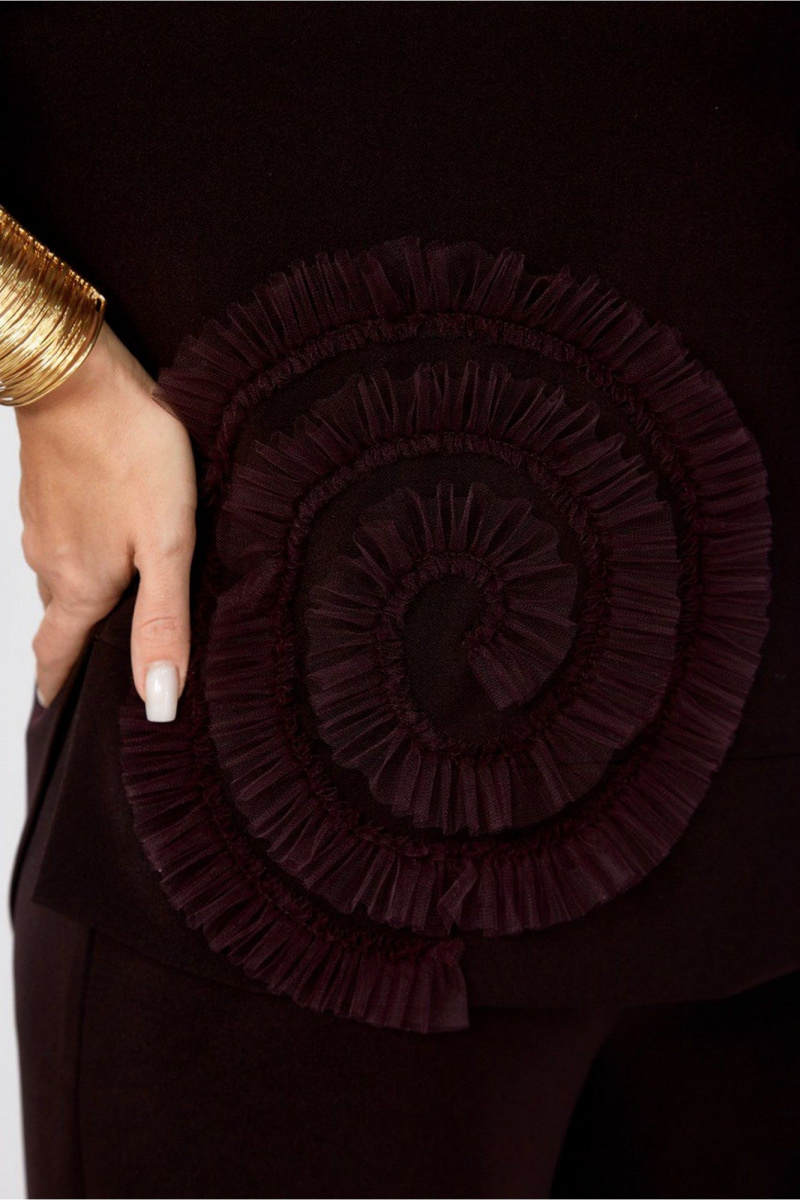 Брючный комплект ZigzagStyle 559-2 темная ежевика