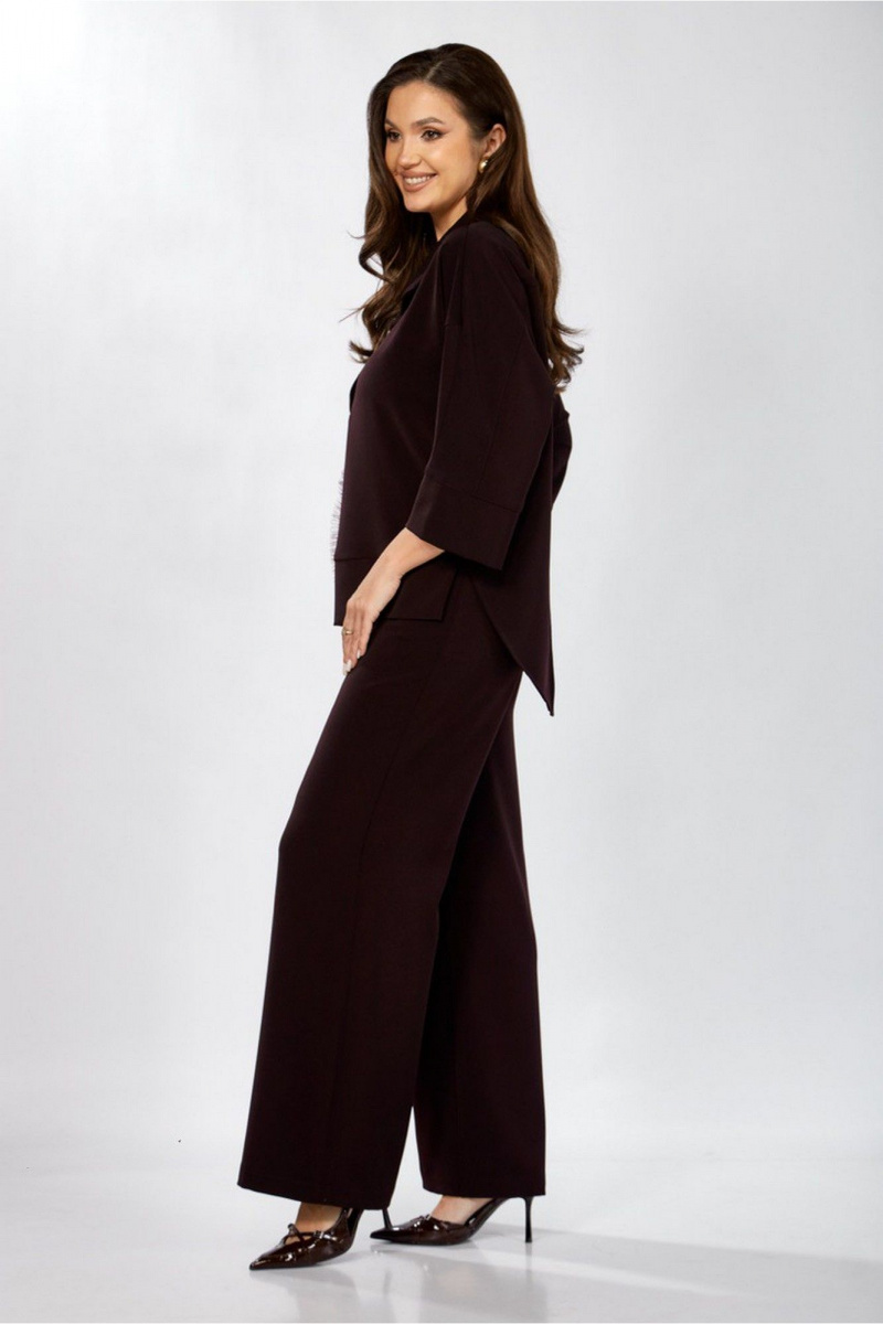 Брючный комплект ZigzagStyle 559-2 темная ежевика