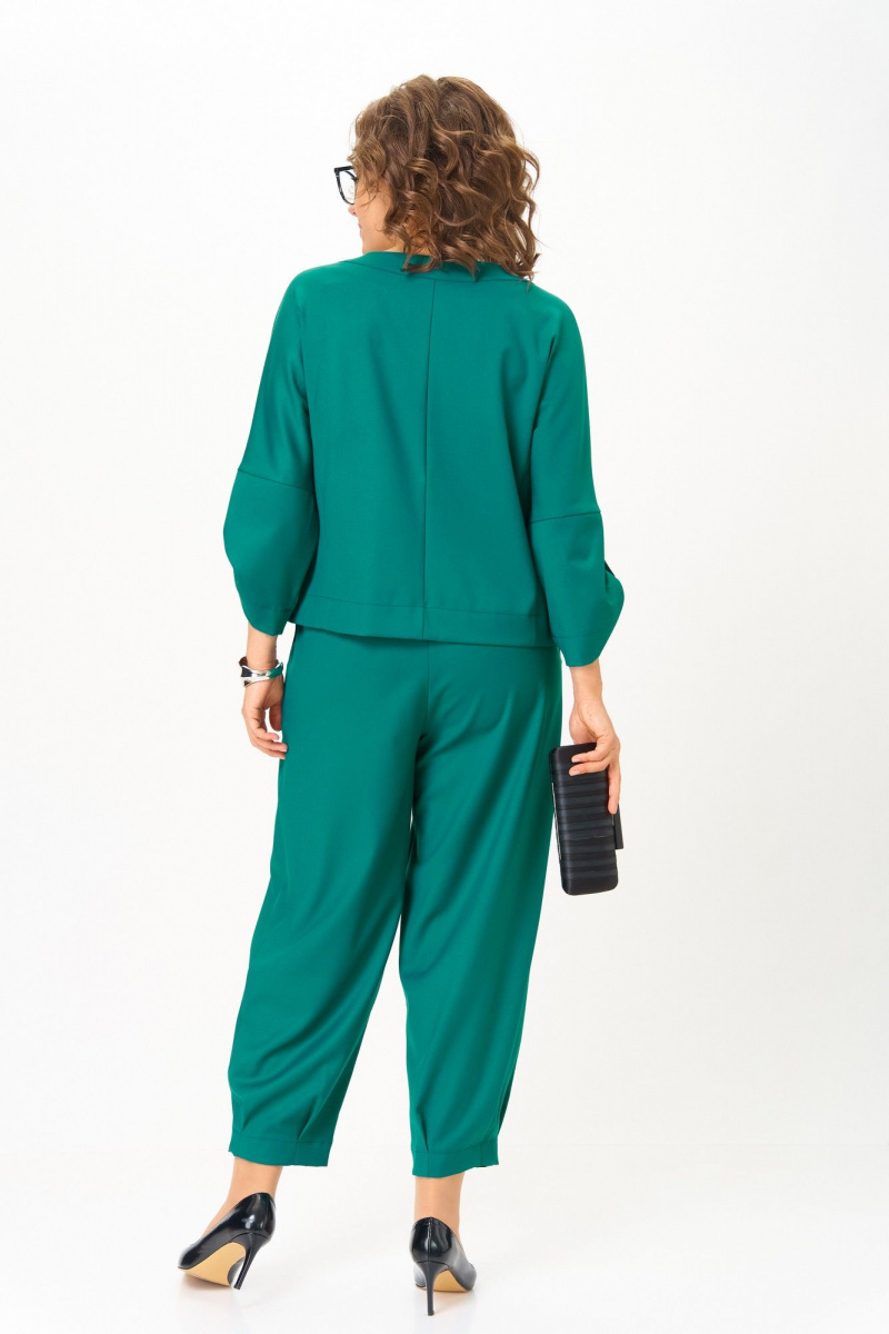 Брючный костюм Michel chic 1436/1 изумрудный