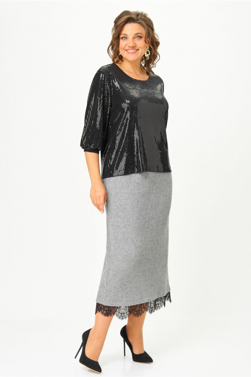 Блузы Andina city 3017-25 черный