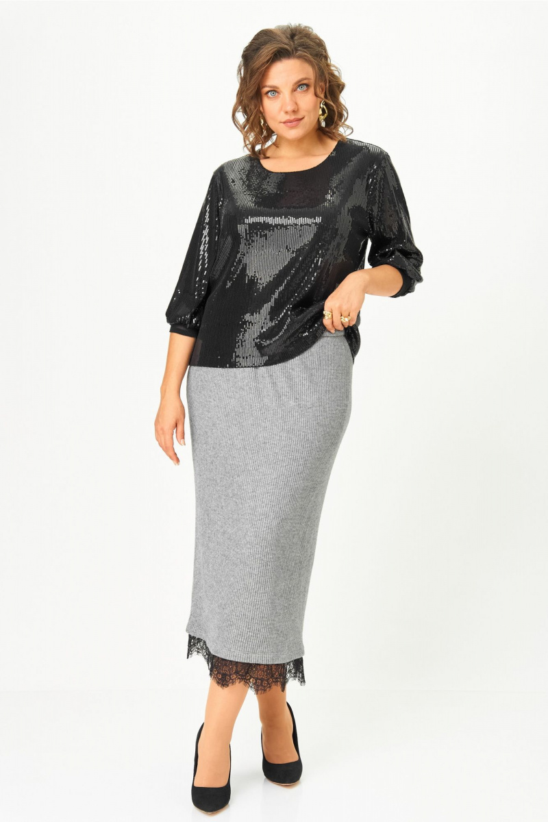 Блузы Andina city 3017-25 черный