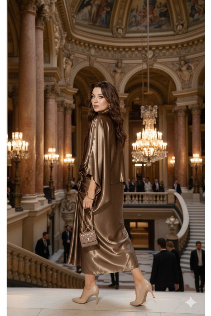 Юбочный комплект Vittoria Queen 26343/1 перламутрово-золотой