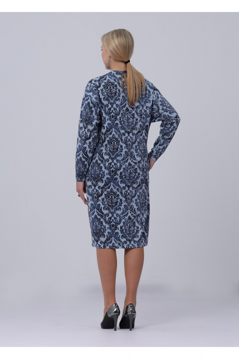 Платья Полинушка 667в голубые вензеля