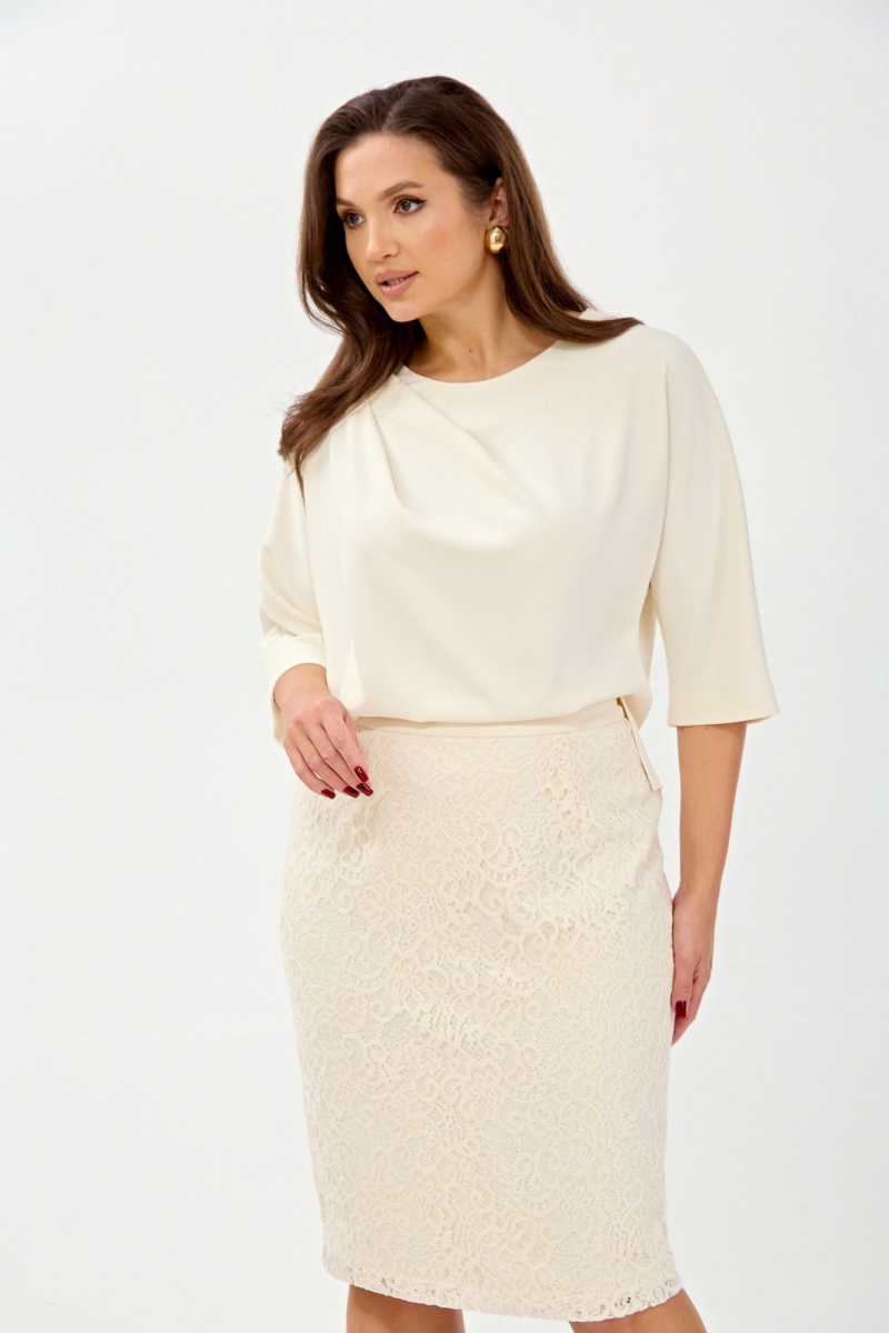 Юбочный комплект TVIN 7886 молочный