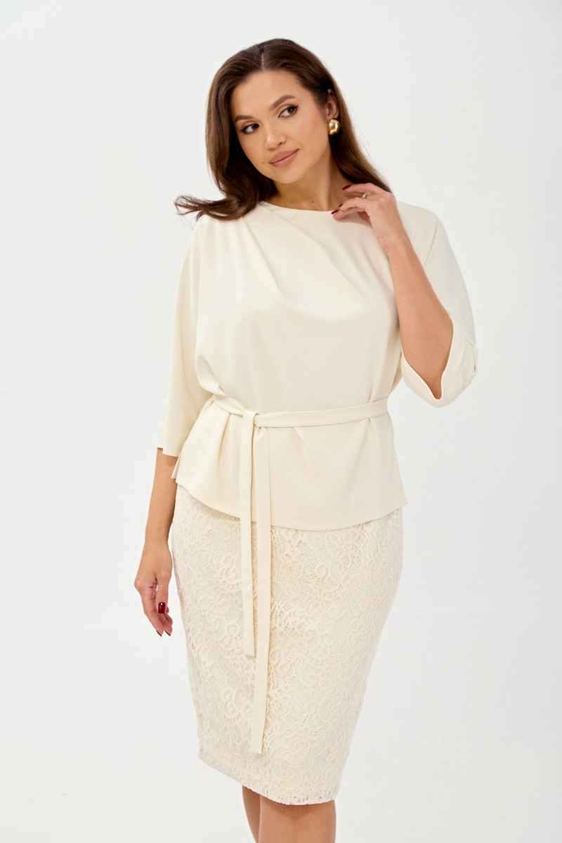 Юбочный комплект TVIN 7886 молочный