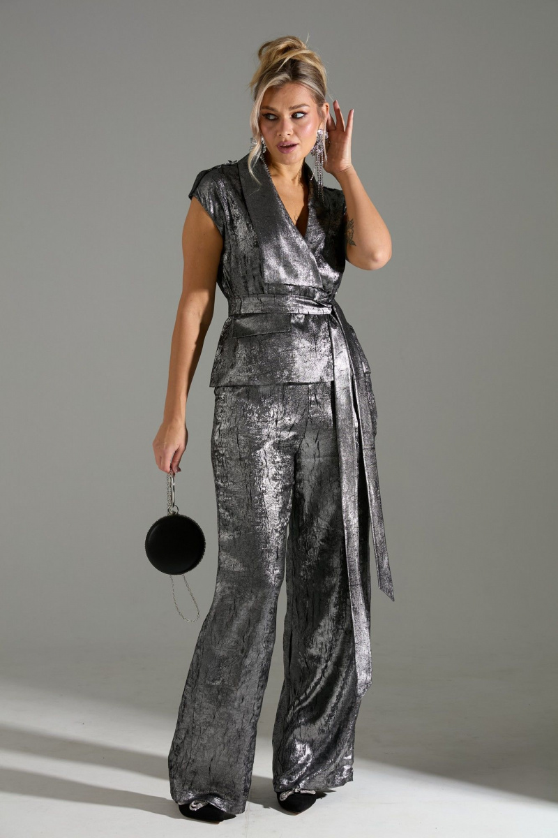 Брючный комплект LM К126048 серый_шиммер