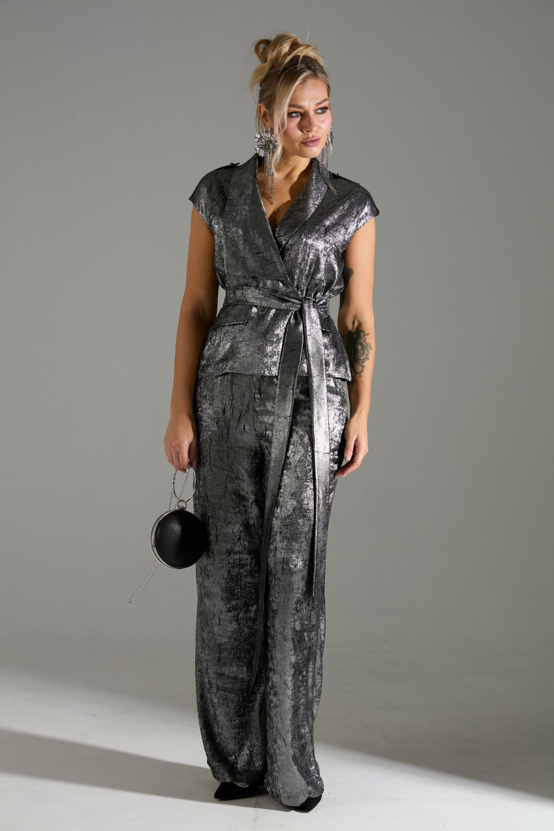 Брючный комплект LM К126048 серый_шиммер