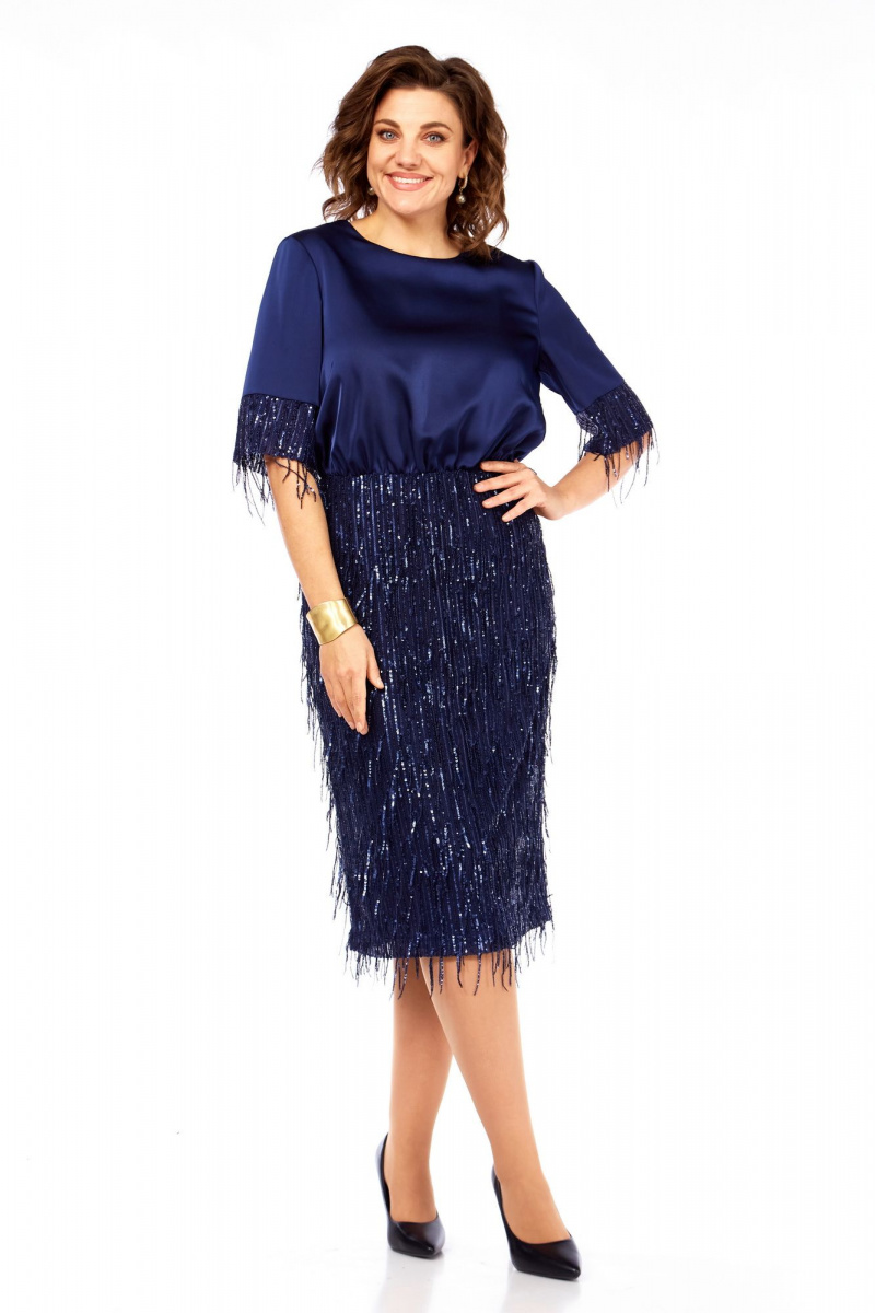 Платья Ольга Стиль С-982 синий