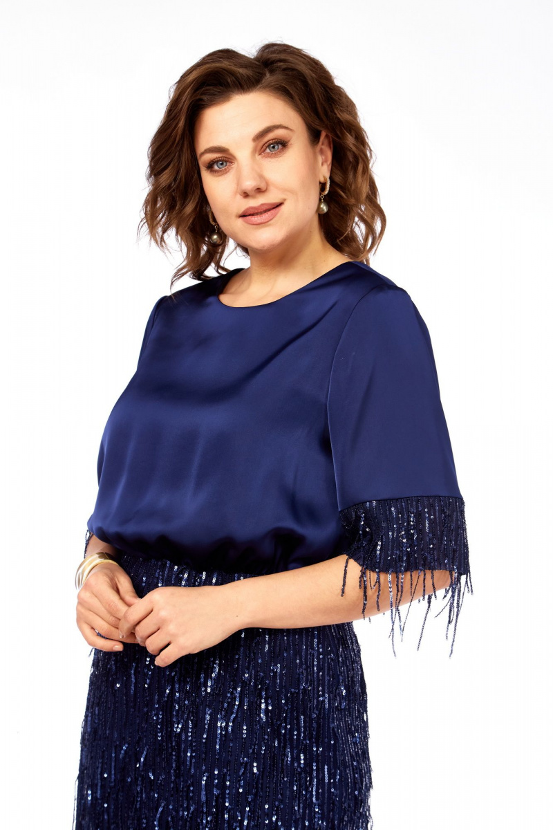 Платья Ольга Стиль С-982 синий