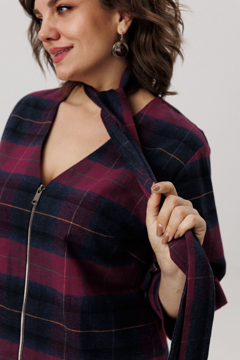 Платья Anelli 1728 винная_геометрия