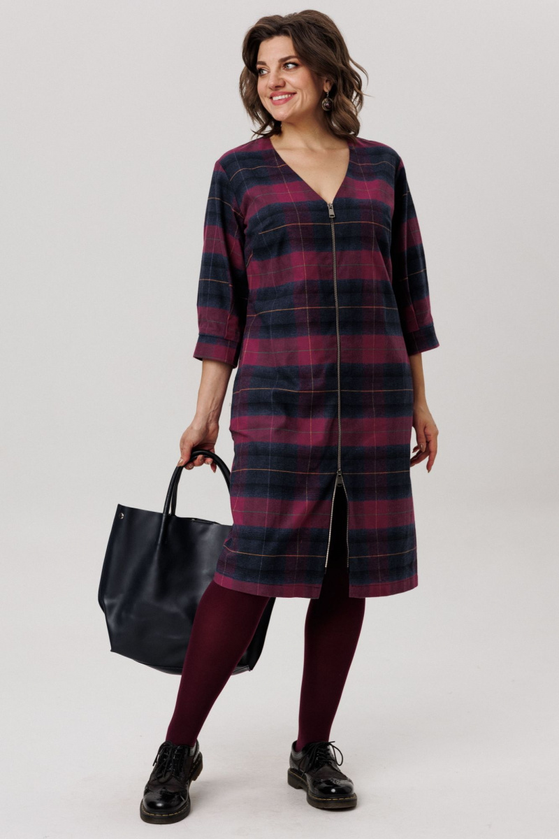 Платья Anelli 1728 винная_геометрия