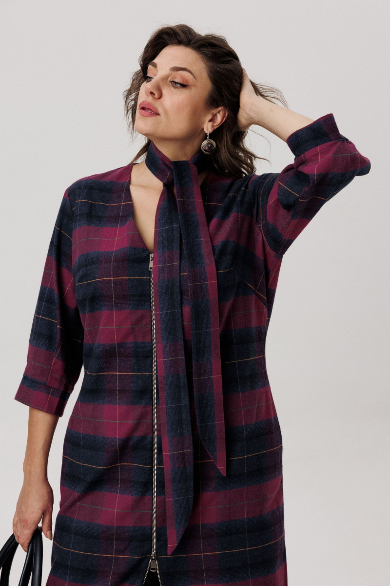 Платья Anelli 1728 винная_геометрия