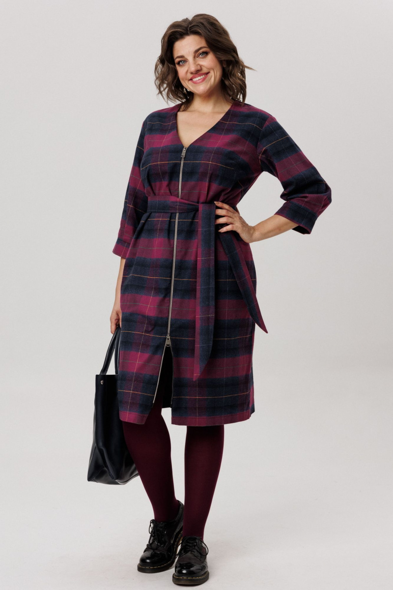 Платья Anelli 1728 винная_геометрия