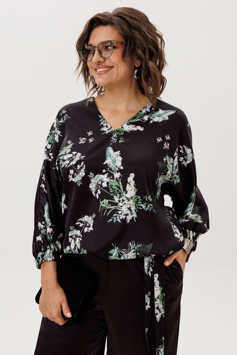 Блузы Anelli 1662 цветы_ночного_сада