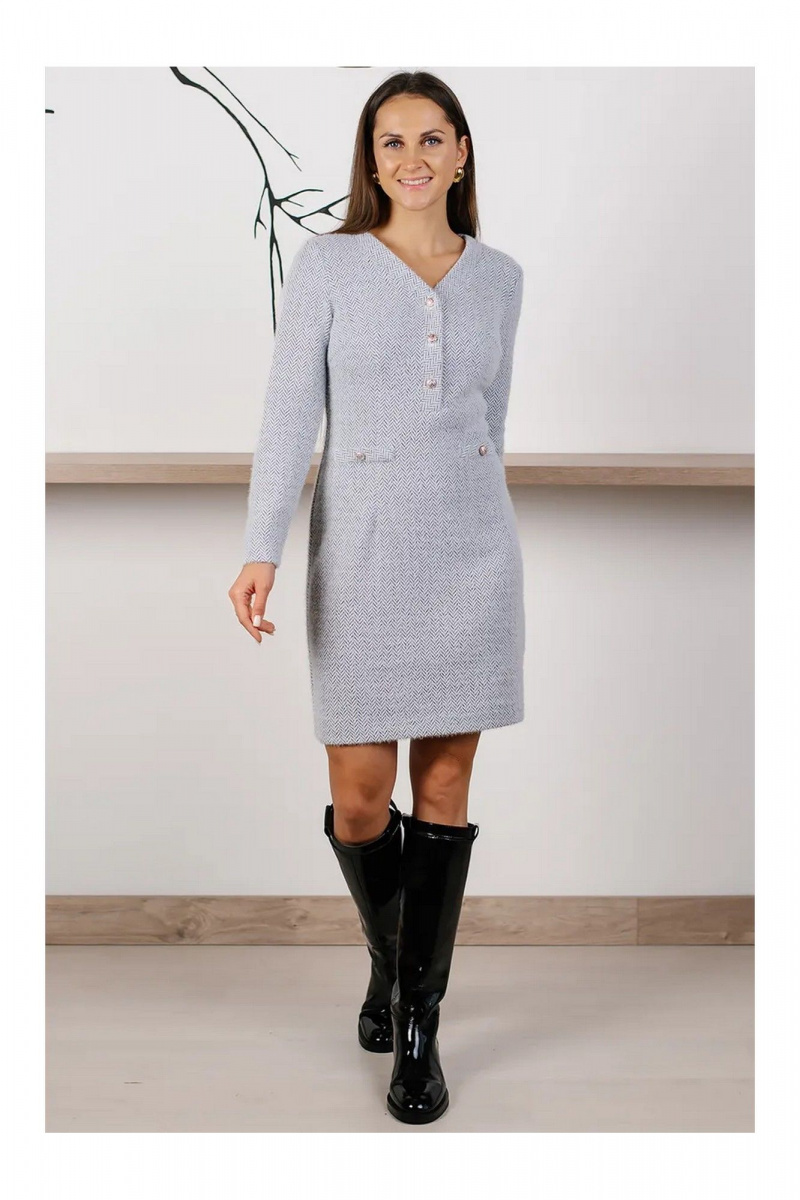 Платья MONA STYLE FASHION&DESIGN 22046/1 серый