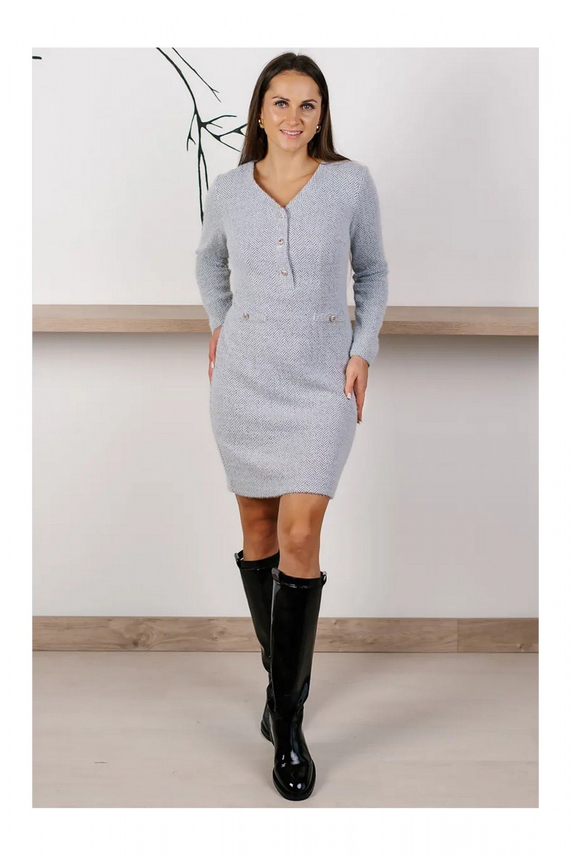 Платья MONA STYLE FASHION&DESIGN 22046/1 серый