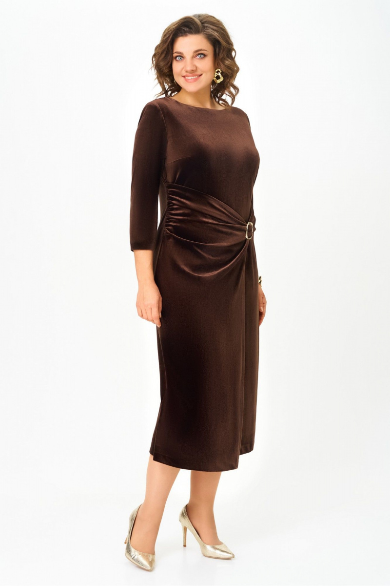 Платья DaLi 7062 шоколад