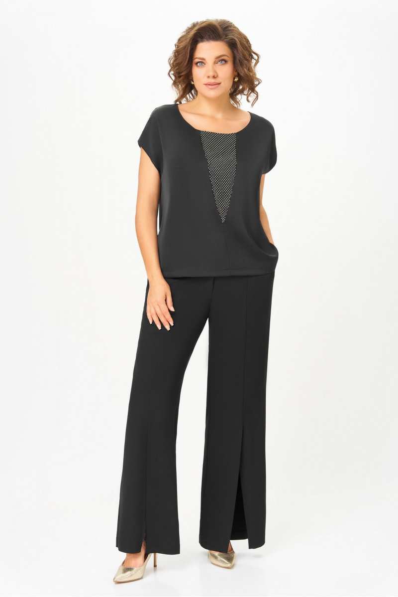 Брючный костюм DaLi 7064 чёрный