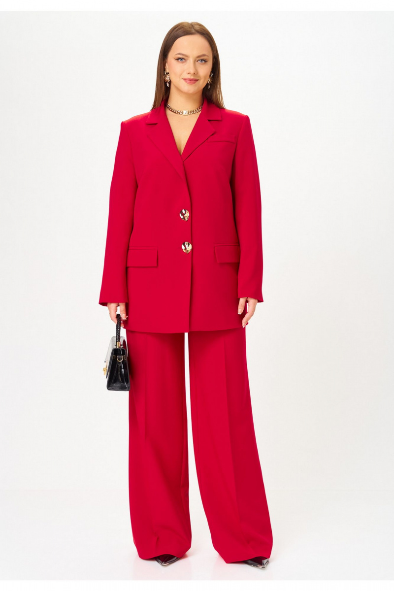 Брючный костюм Твой имидж 2303 красный