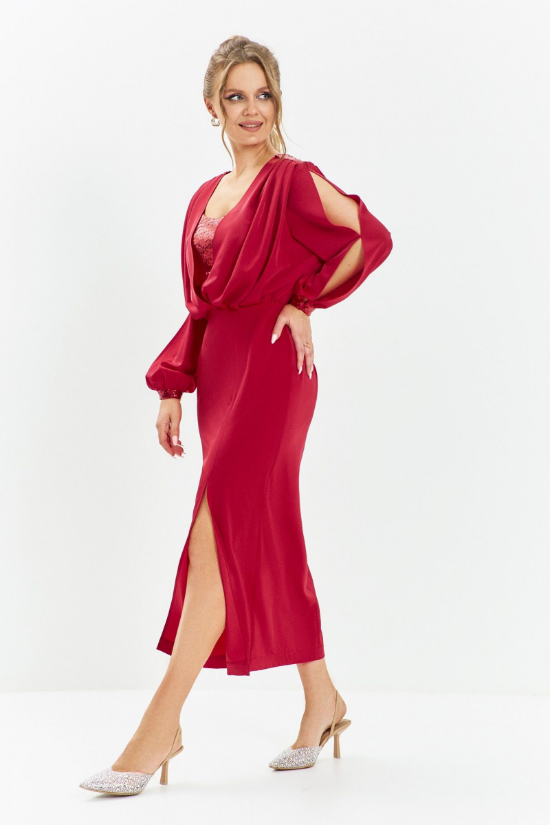 Платья Euromoda 669 красный