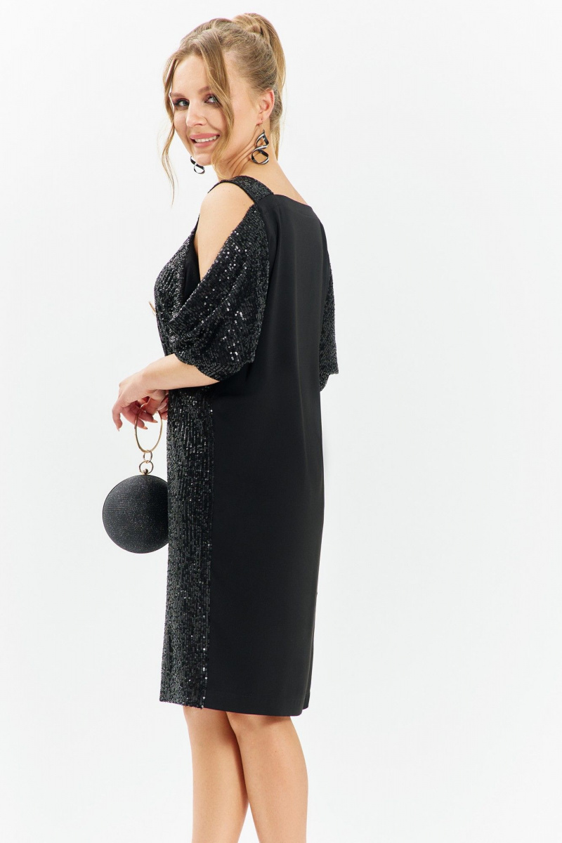 Платья Euromoda 673 черный