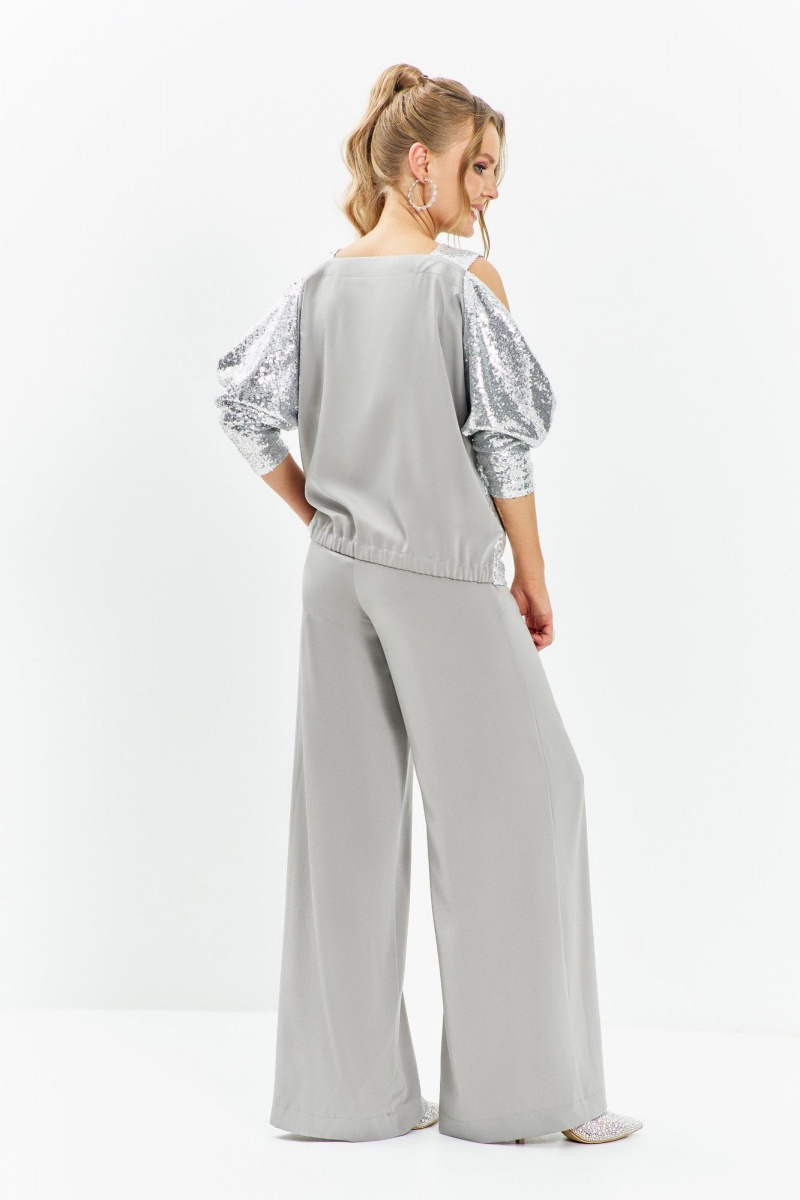 Брючный комплект Euromoda 676 серый