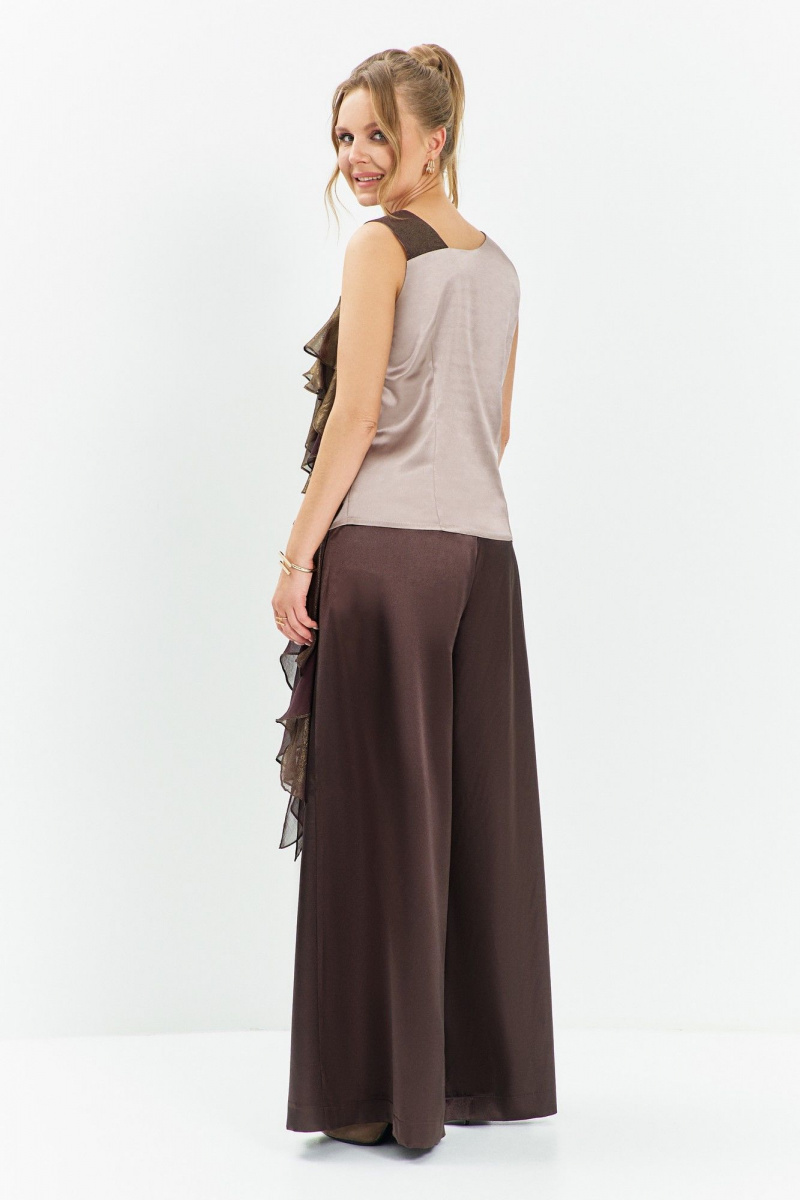 Блузы Euromoda 679 коричневые_оттенки