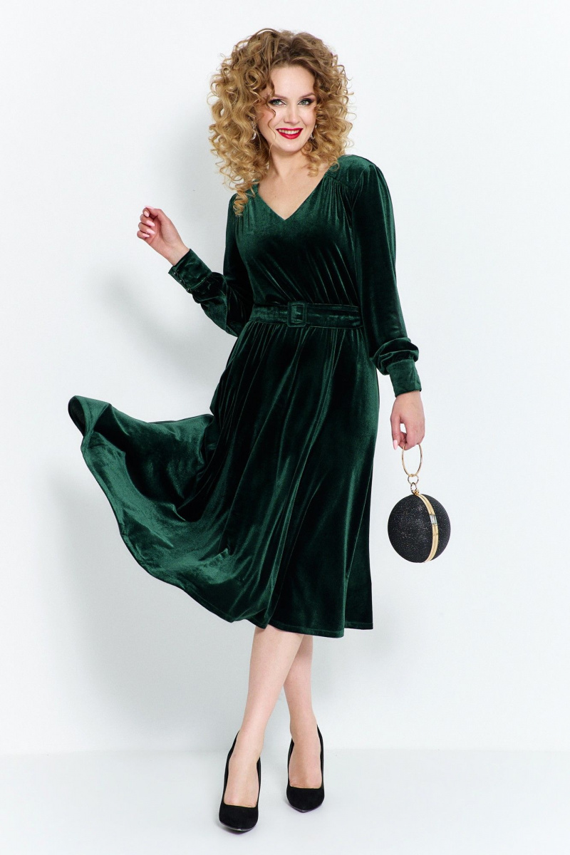 Платья Euromoda 492 зеленый