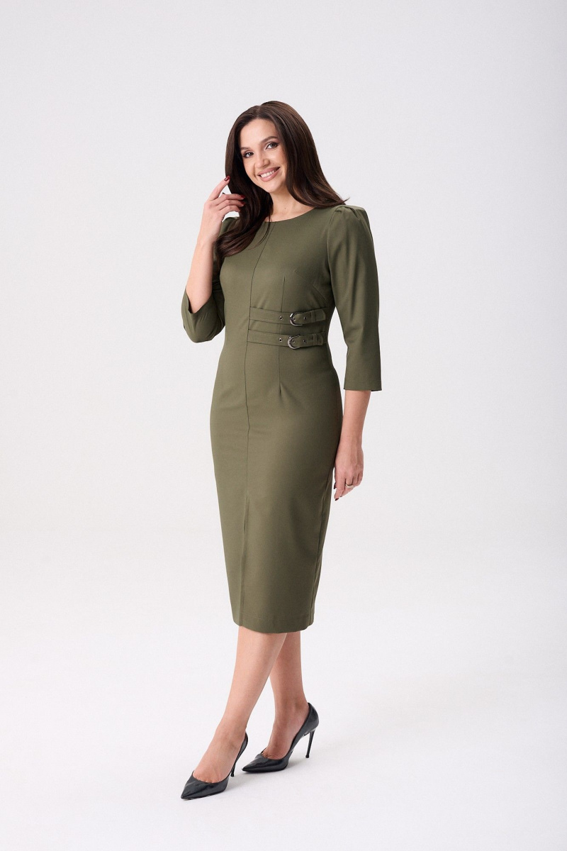 Платья Rishelie 1008 темная_оливка
